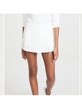 Tory Sport White Pleated Tennis Mini Skirt